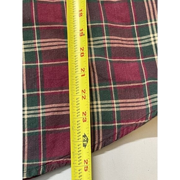 Cabela's Mens Shirt Size Medium Red Green Plaid Button Down - Picture 8 of 8